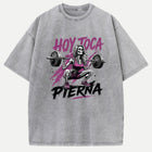 Hoy Toca Pierna Skeleton Squat Gym Graphic T-Shirt