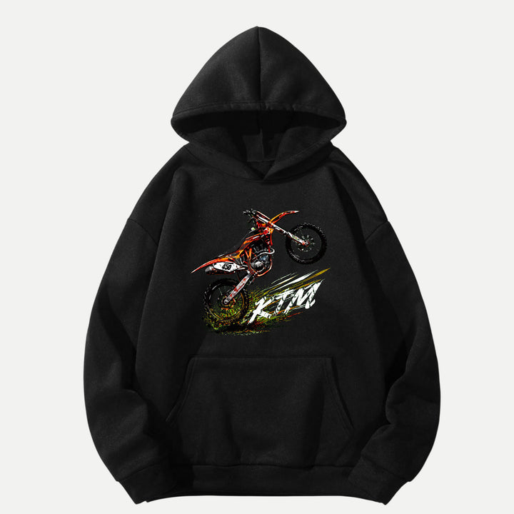 Motocross Dirt Bike Wheelie Graphic T-Shirt