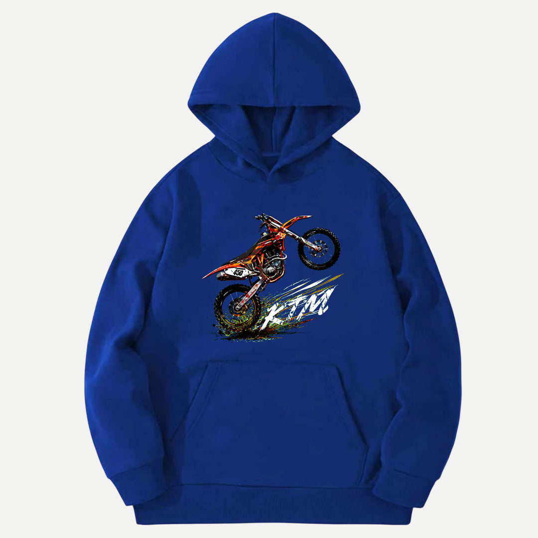Motocross Dirt Bike Wheelie Graphic T-Shirt