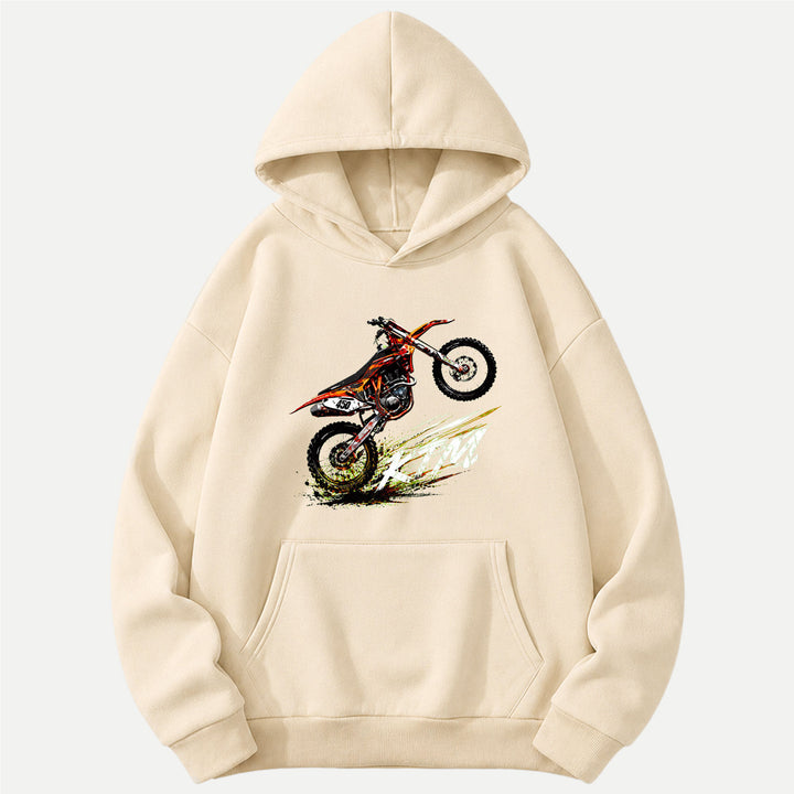 Motocross Dirt Bike Wheelie Graphic T-Shirt
