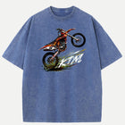 Motocross Dirt Bike Wheelie Graphic T-Shirt