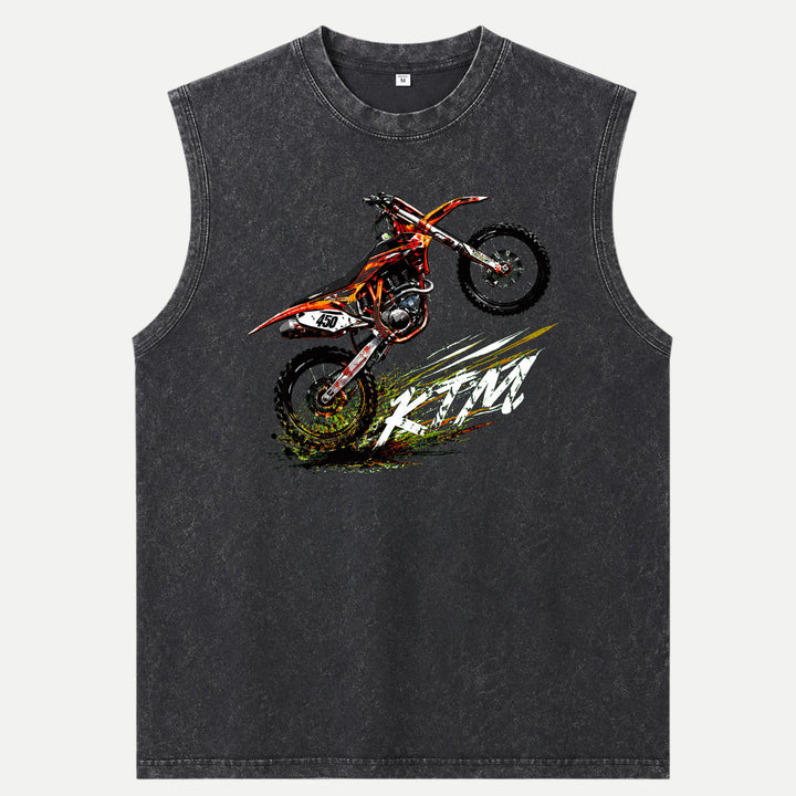 Motocross Dirt Bike Wheelie Graphic T-Shirt