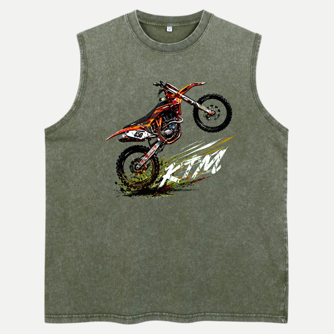 Motocross Dirt Bike Wheelie Graphic T-Shirt
