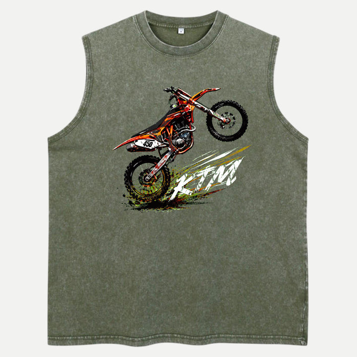 Motocross Dirt Bike Wheelie Graphic T-Shirt
