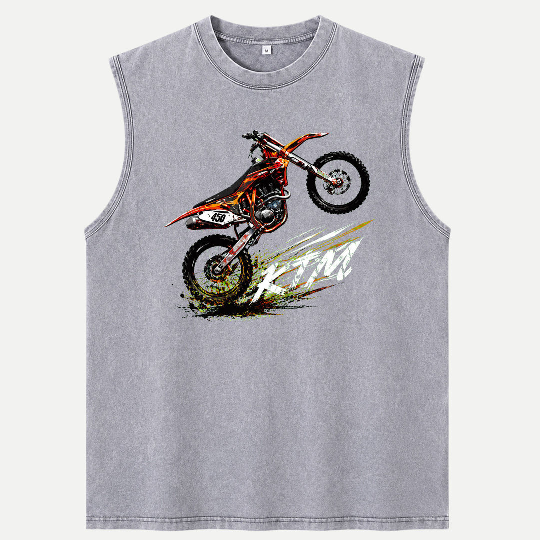 Motocross Dirt Bike Wheelie Graphic T-Shirt
