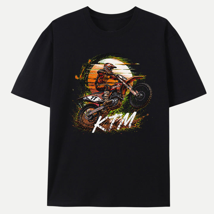 Off-Road Motocross Dirt Bike Graphic T-Shirt