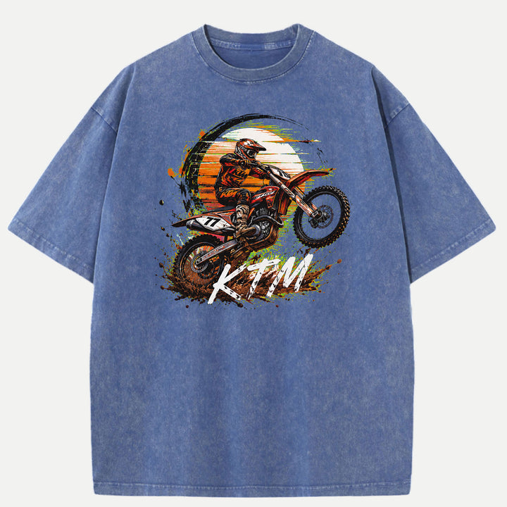 Off-Road Motocross Dirt Bike Graphic T-Shirt