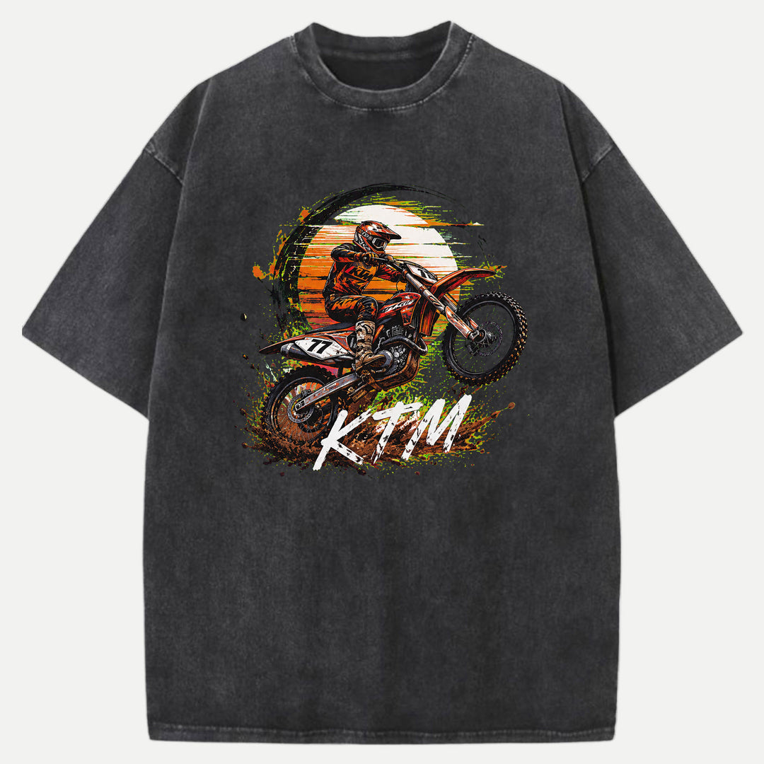 Off-Road Motocross Dirt Bike Graphic T-Shirt