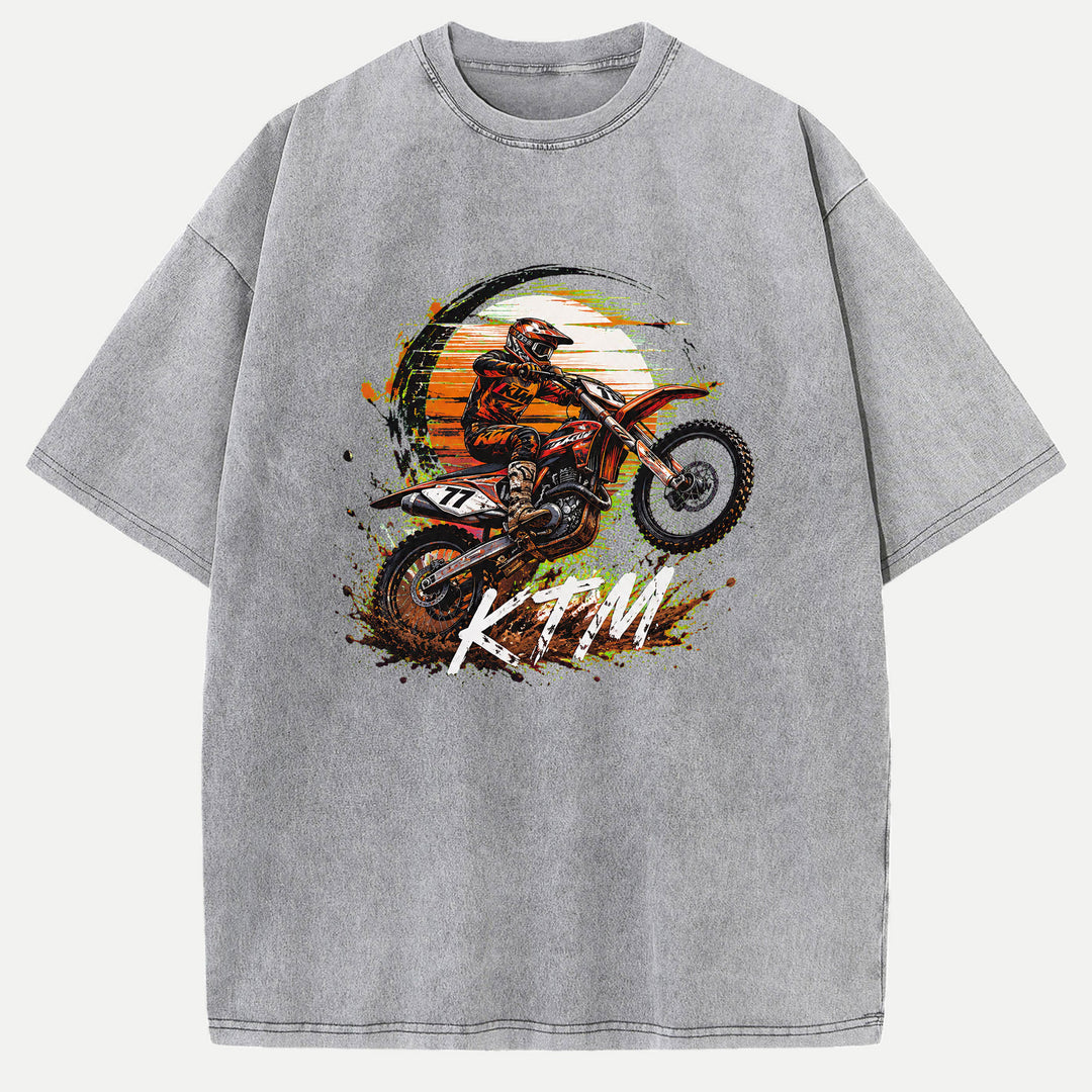 Off-Road Motocross Dirt Bike Graphic T-Shirt