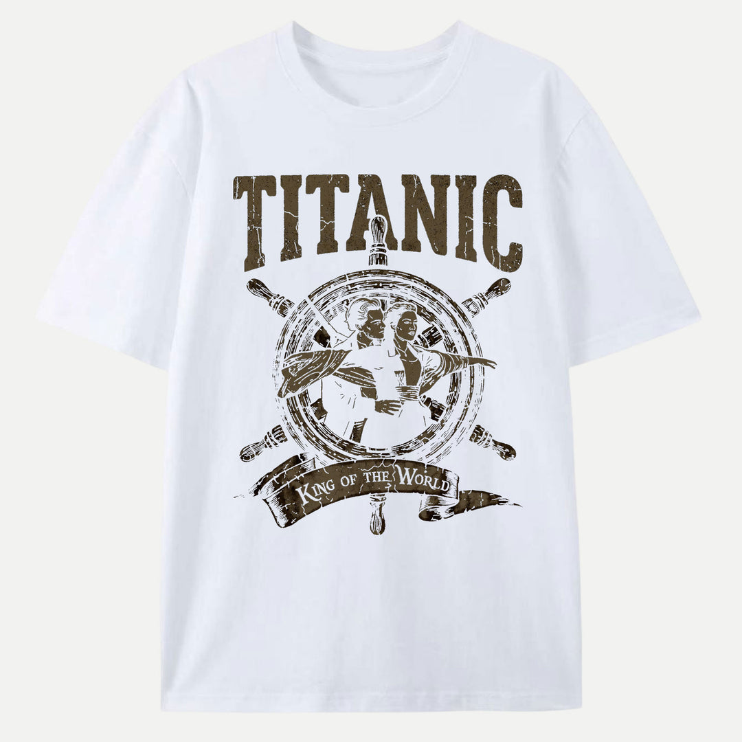 Titanic King Of The World Vintage Graphic T-Shirt