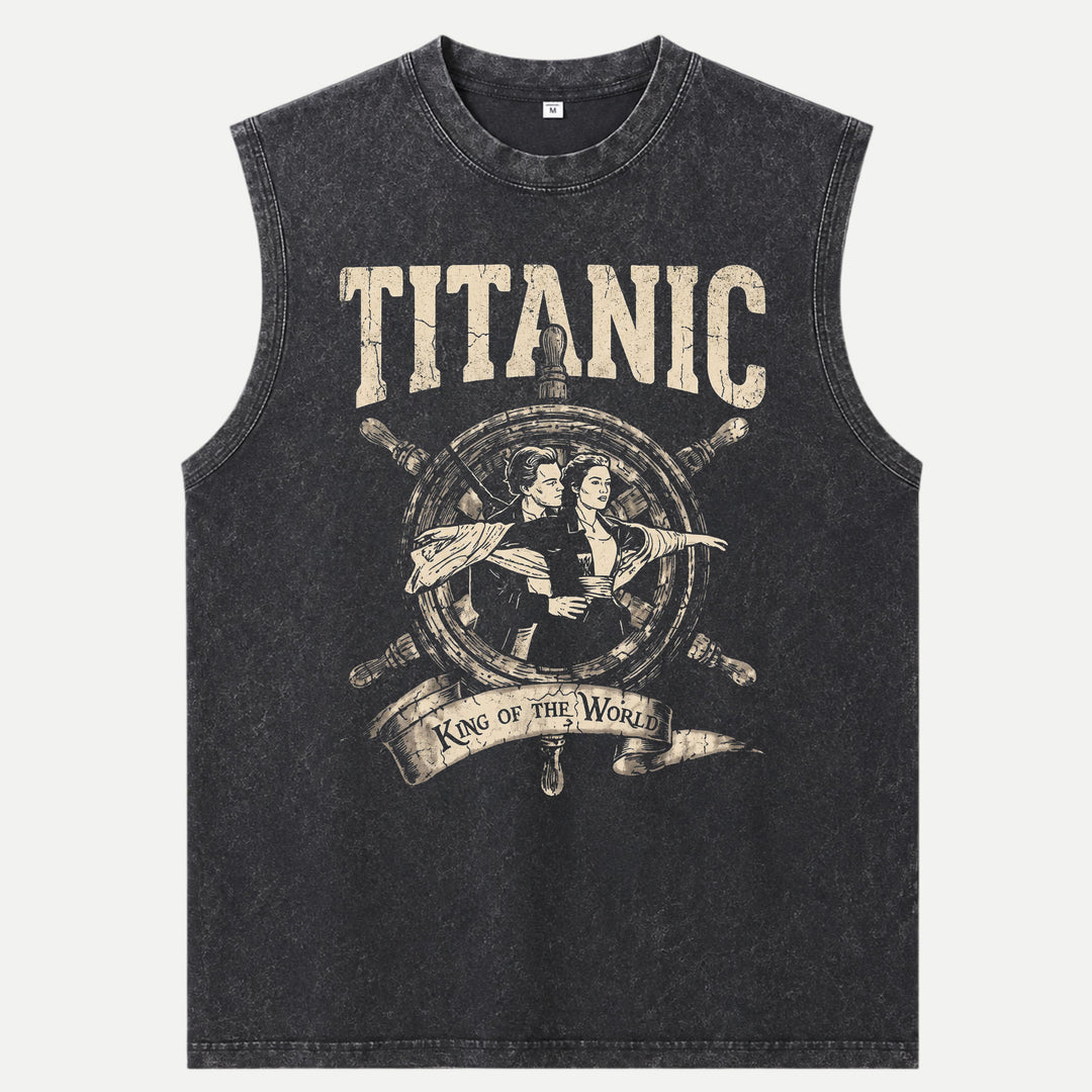 Titanic King Of The World Vintage Graphic T-Shirt