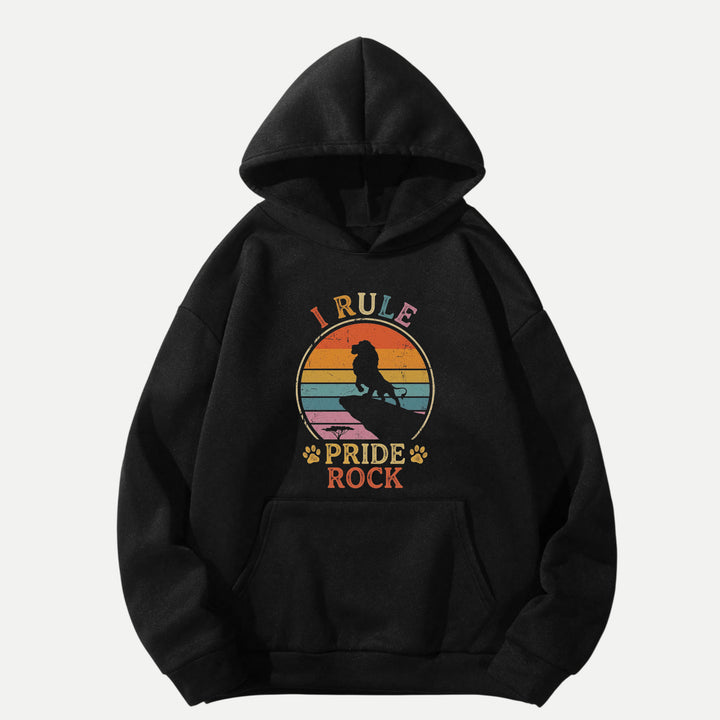 I Rule Pride Rock Retro Lion Graphic T-Shirt