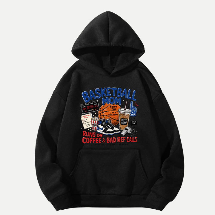 Basketball Mom Runs On Coffee &amp; Bad Ref Calls Graphic T-Shirt
