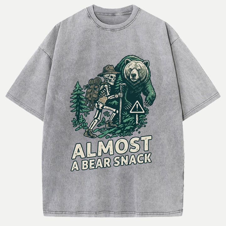 Almost A Bear Snack Vintage Hiking Graphic T-Shirt