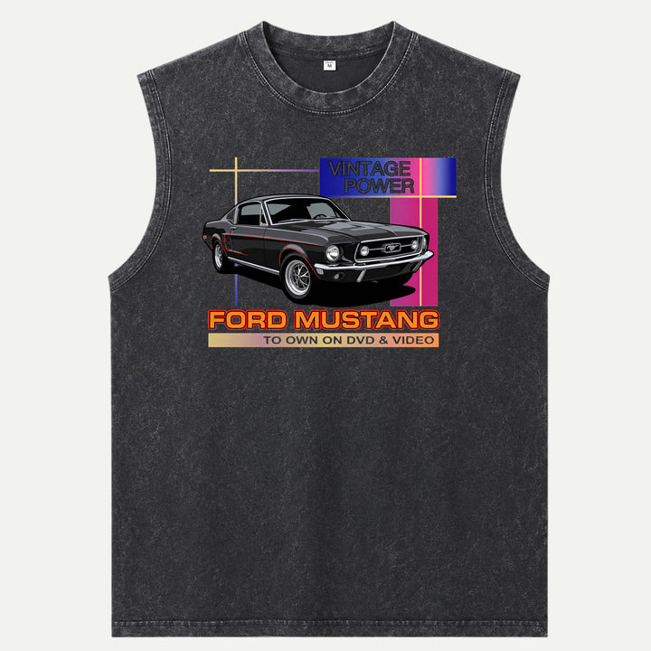 Vintage Power Ford Mustang Graphic T-Shirt