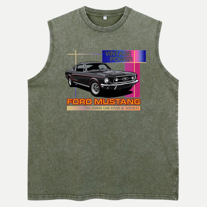 Vintage Power Ford Mustang Graphic T-Shirt