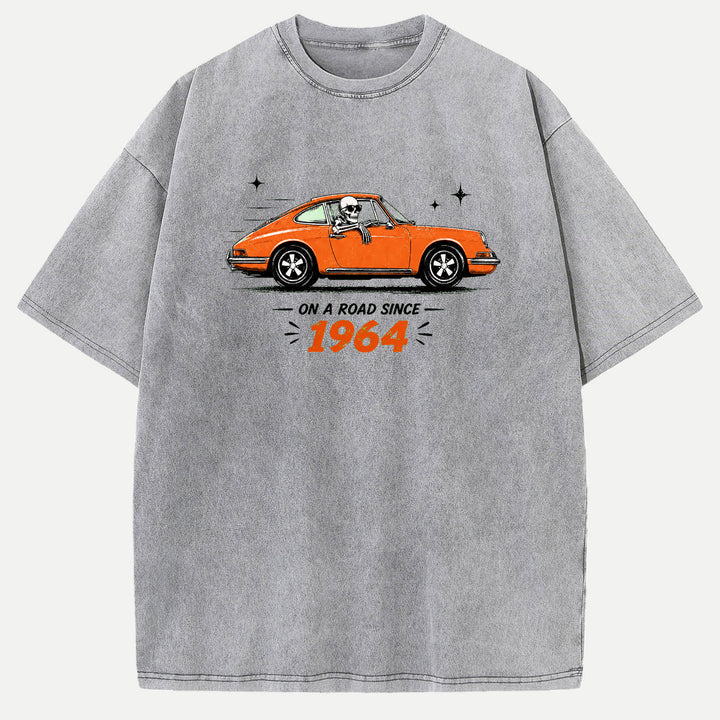 On A Road Since 1964 Vintage Sports Car Graphic T-Shirt