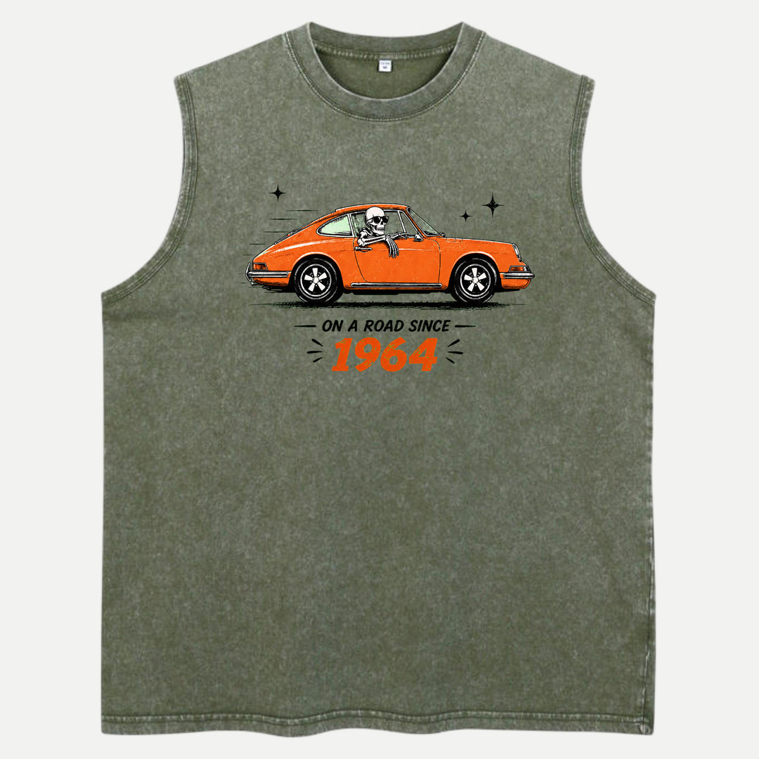 On A Road Since 1964 Vintage Sports Car Graphic T-Shirt