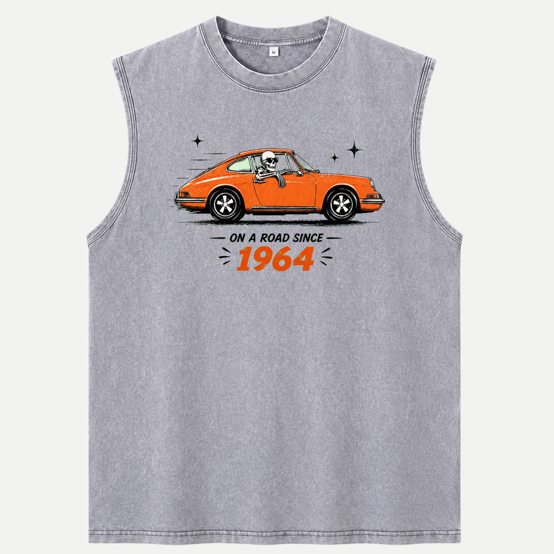 On A Road Since 1964 Vintage Sports Car Graphic T-Shirt