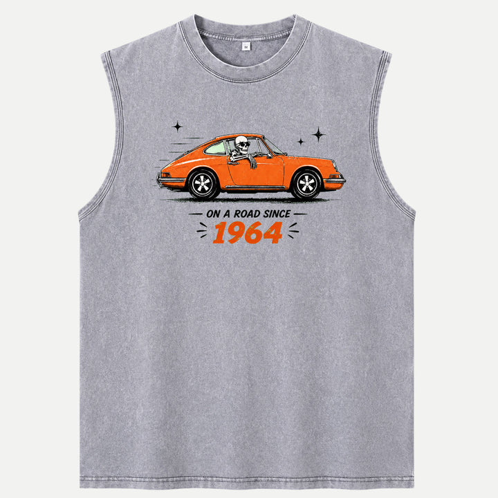 On A Road Since 1964 Vintage Sports Car Graphic T-Shirt
