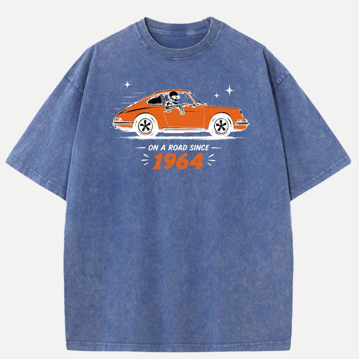 On A Road Since 1964 Vintage Sports Car Graphic T-Shirt
