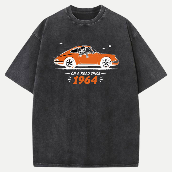 On A Road Since 1964 Vintage Sports Car Graphic T-Shirt