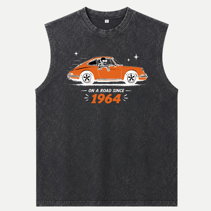 On A Road Since 1964 Vintage Sports Car Graphic T-Shirt