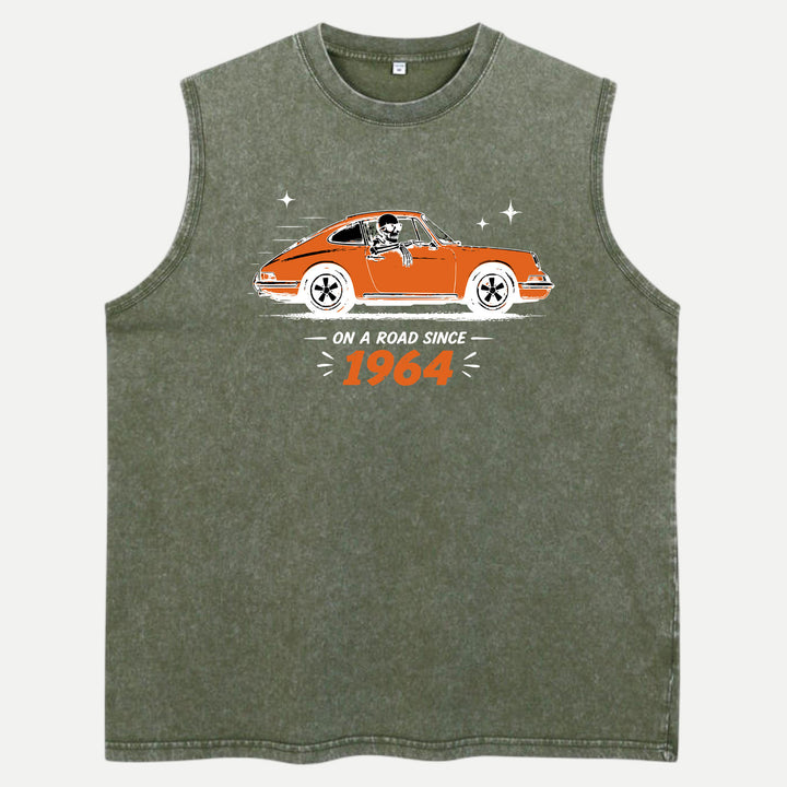 On A Road Since 1964 Vintage Sports Car Graphic T-Shirt