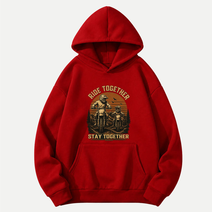 Ride Together Stay Together Dirt Bike Graphic T-Shirt