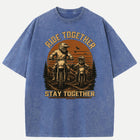 Ride Together Stay Together Dirt Bike Graphic T-Shirt