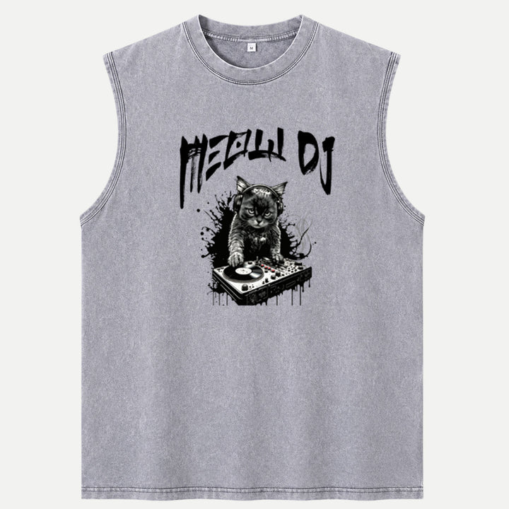 Meow DJ Cat T-Shirt