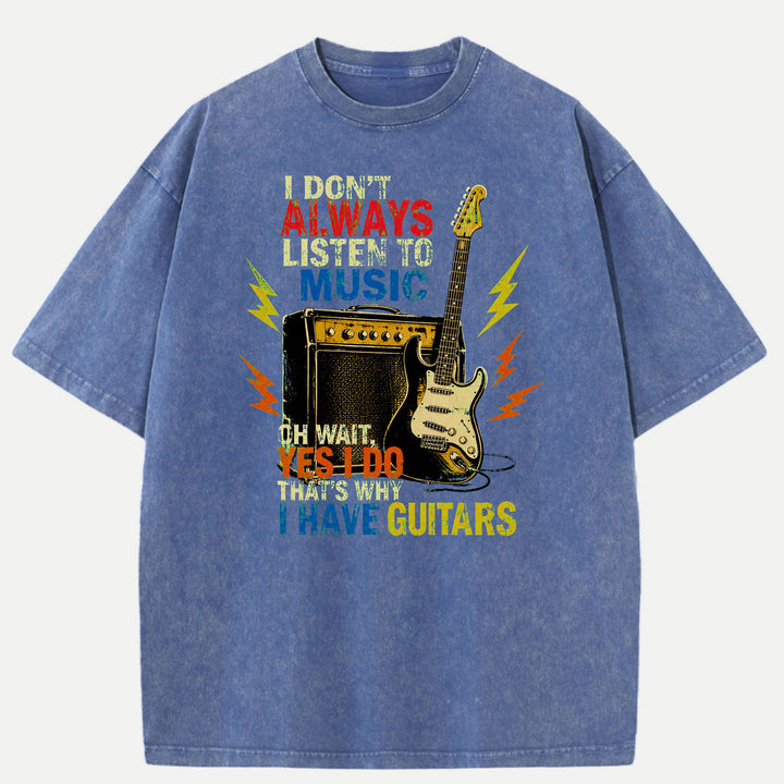 I Have Guitars Funny Music Graphic T-Shirt