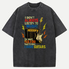 I Have Guitars Funny Music Graphic T-Shirt
