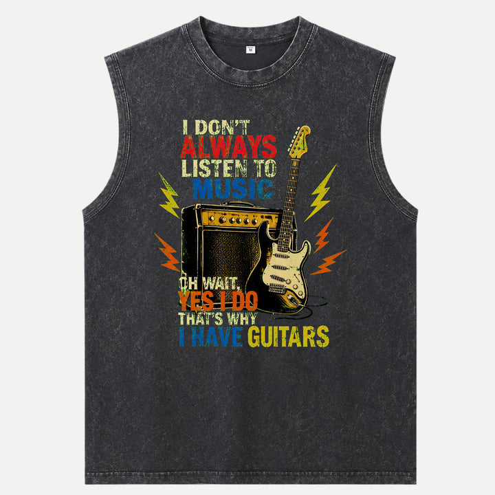 I Have Guitars Funny Music Graphic T-Shirt