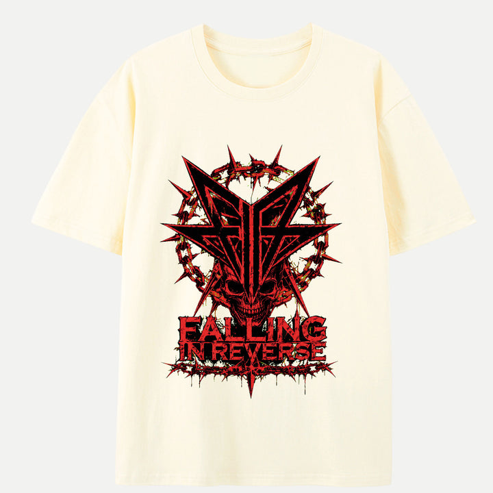Falling In Reverse Skull Graphic T-Shirt