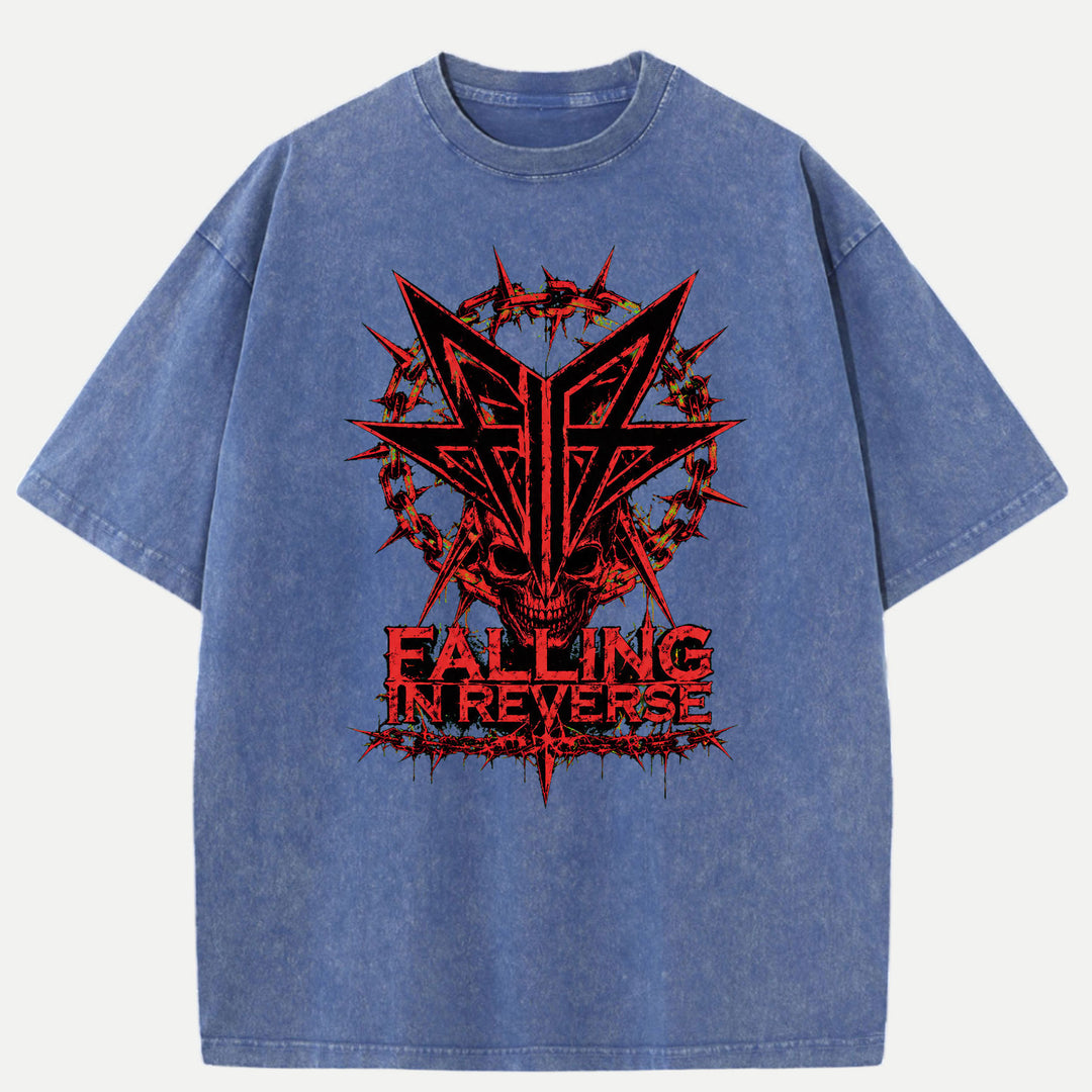 Falling In Reverse Skull Graphic T-Shirt