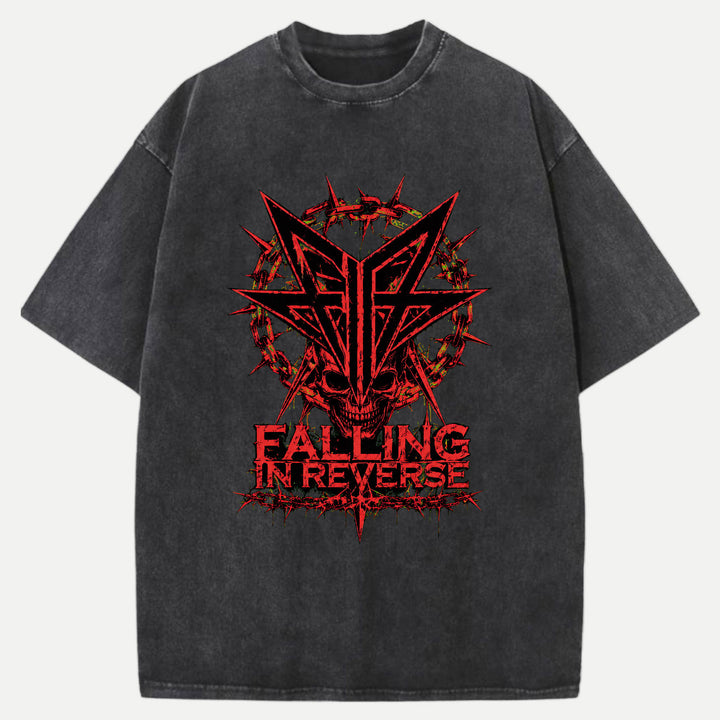 Falling In Reverse Skull Graphic T-Shirt