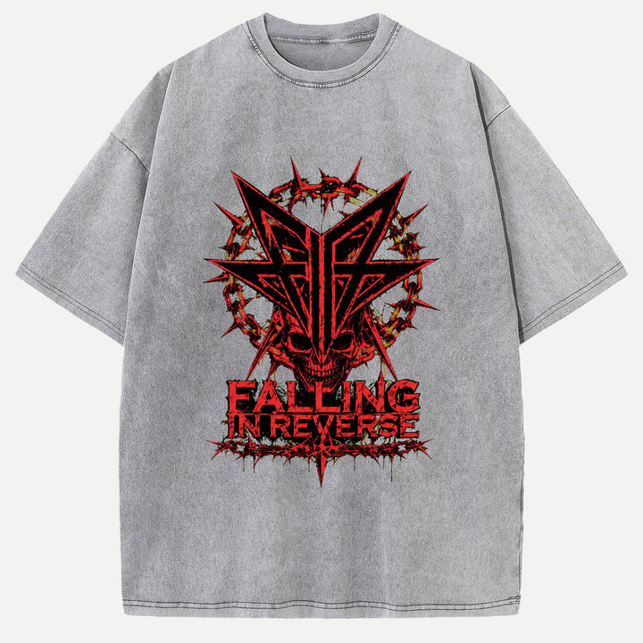 Falling In Reverse Skull Graphic T-Shirt