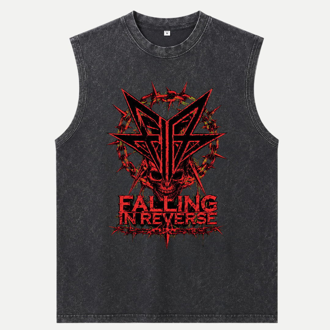 Falling In Reverse Skull Graphic T-Shirt
