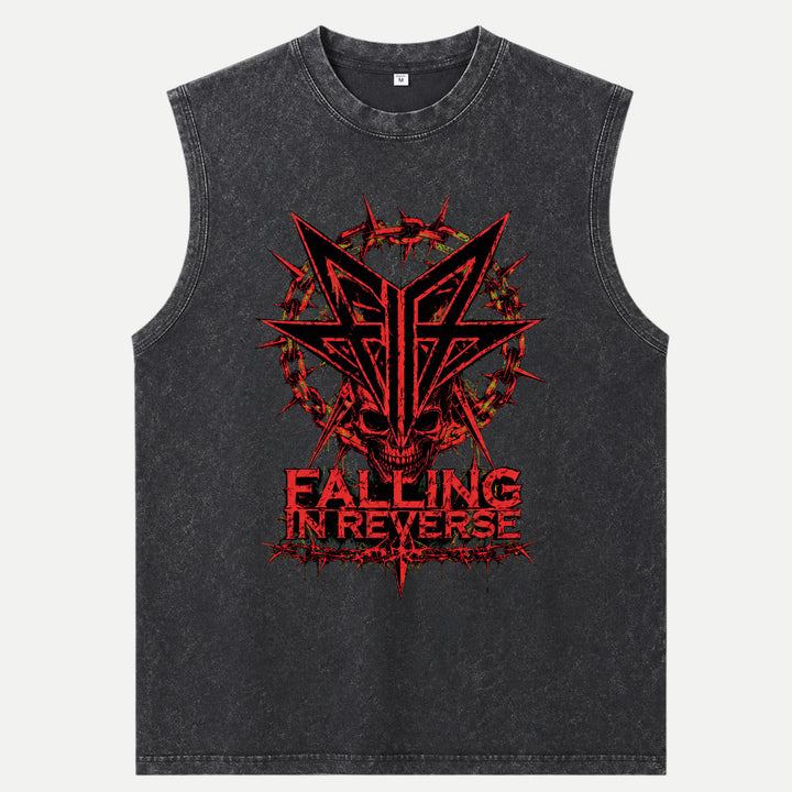 Falling In Reverse Skull Graphic T-Shirt
