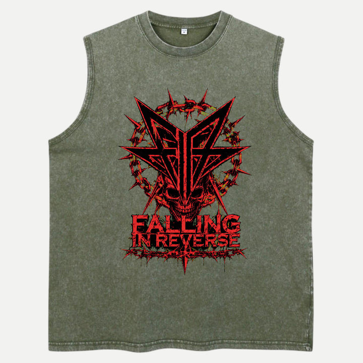 Falling In Reverse Skull Graphic T-Shirt