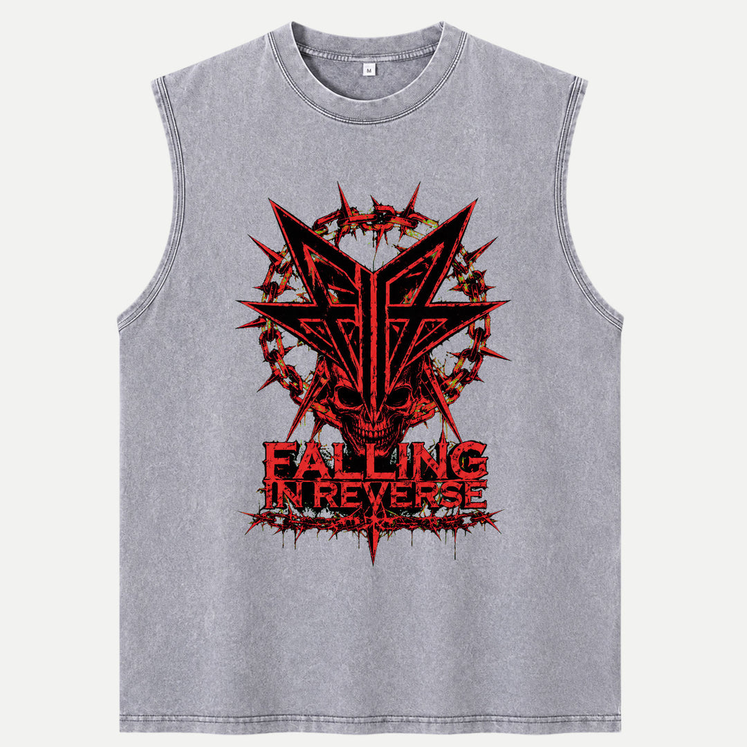 Falling In Reverse Skull Graphic T-Shirt