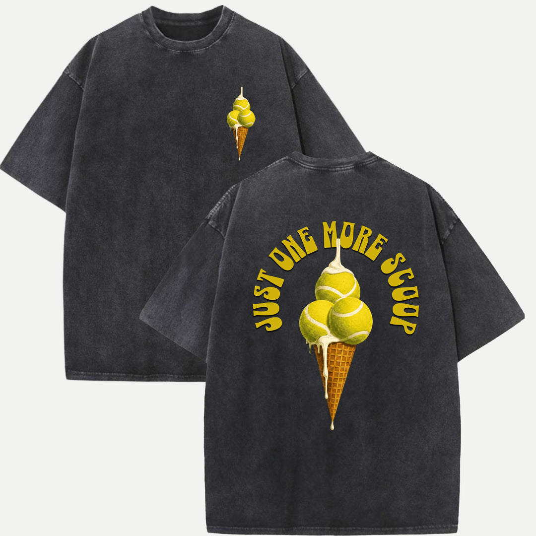 Tennis Ice Cream Scoop Graphic T-Shirt