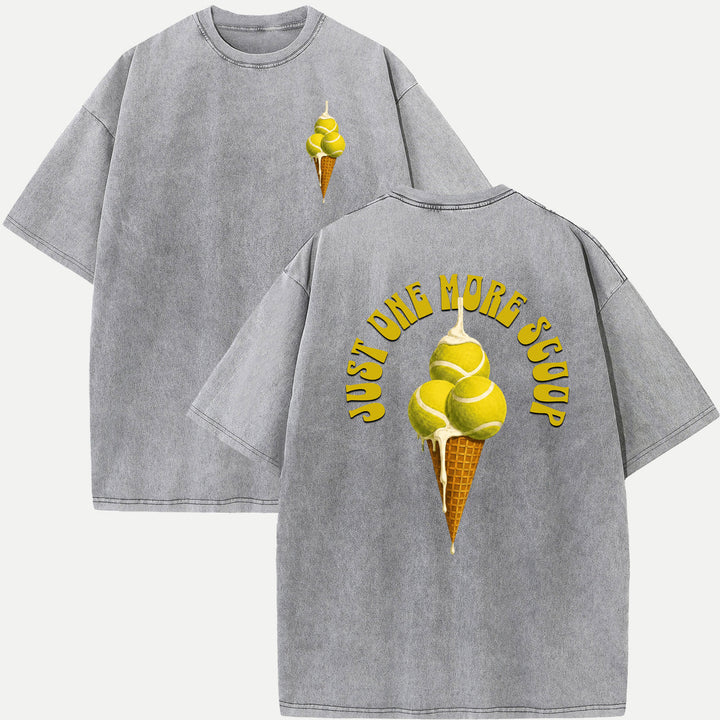 Tennis Ice Cream Scoop Graphic T-Shirt