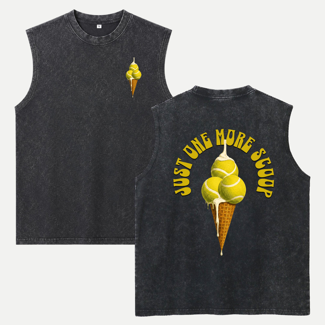 Tennis Ice Cream Scoop Graphic T-Shirt