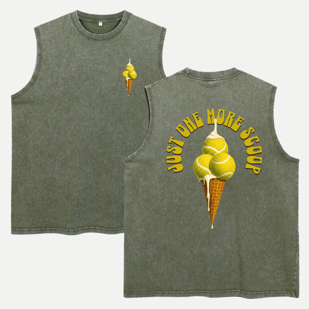 Tennis Ice Cream Scoop Graphic T-Shirt
