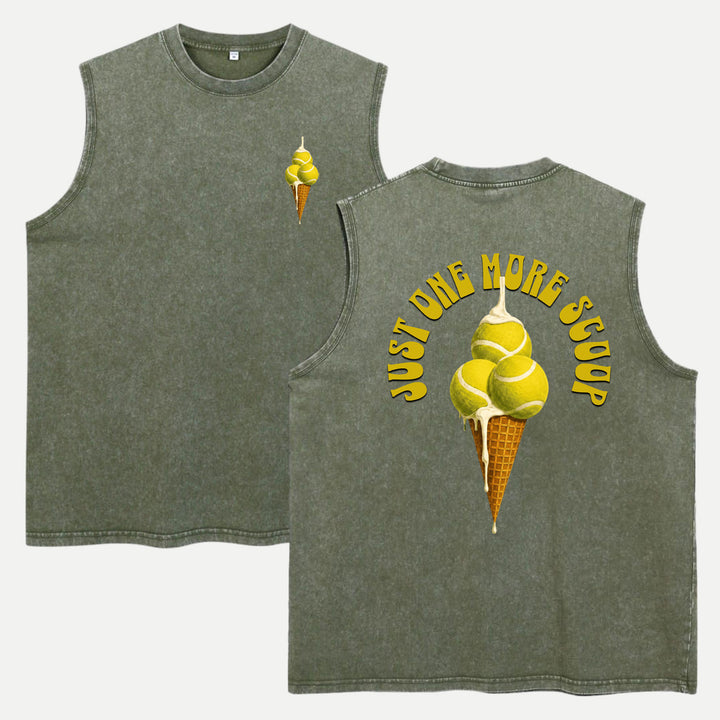Tennis Ice Cream Scoop Graphic T-Shirt