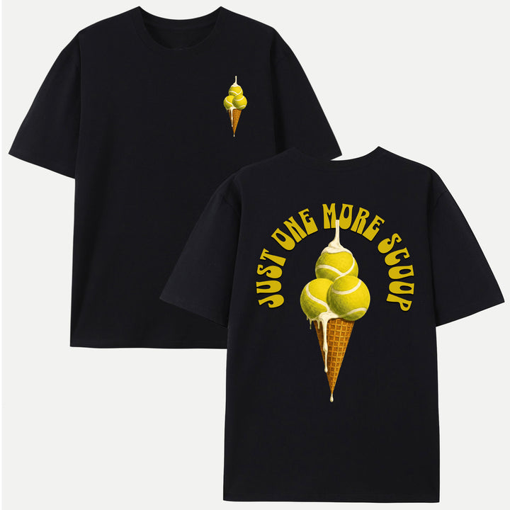 Tennis Ice Cream Scoop Graphic T-Shirt
