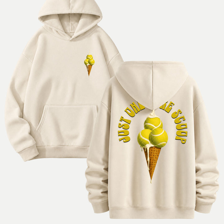 Tennis Ice Cream Scoop Graphic T-Shirt