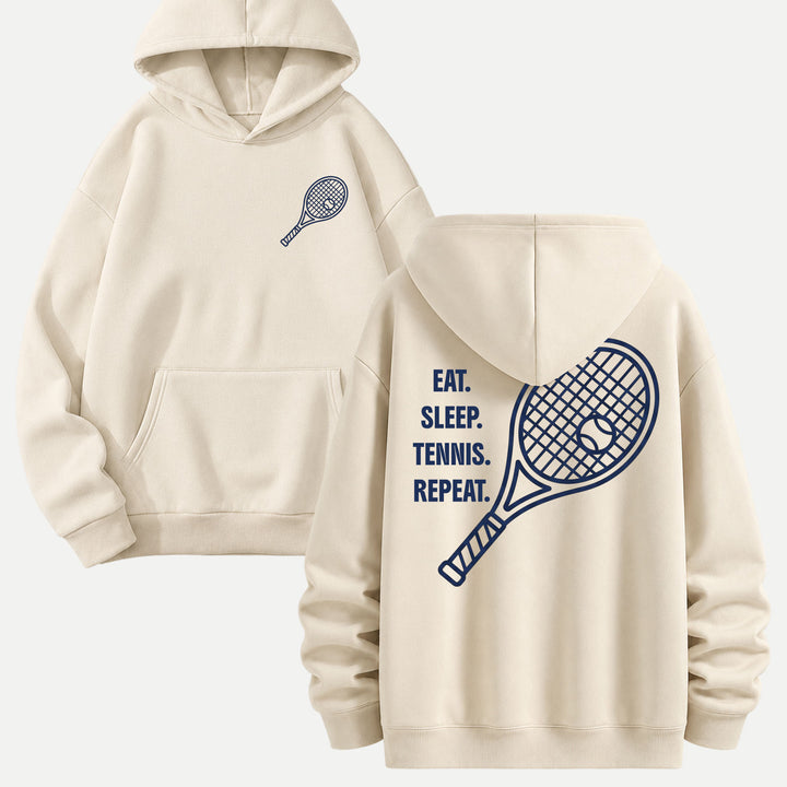 Eat Sleep Tennis Repeat Graphic T-Shirt